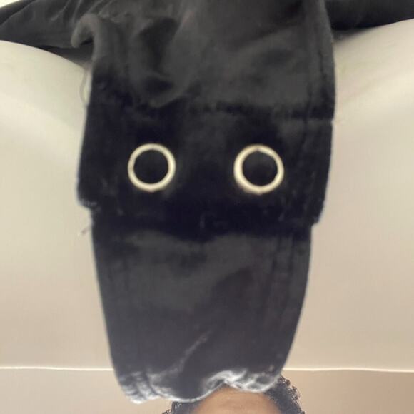 Express Velvet Bodysuit Size M – Adjustable Straps Ruched Sides Y2K Goth Festiva - Picture 4 of 5